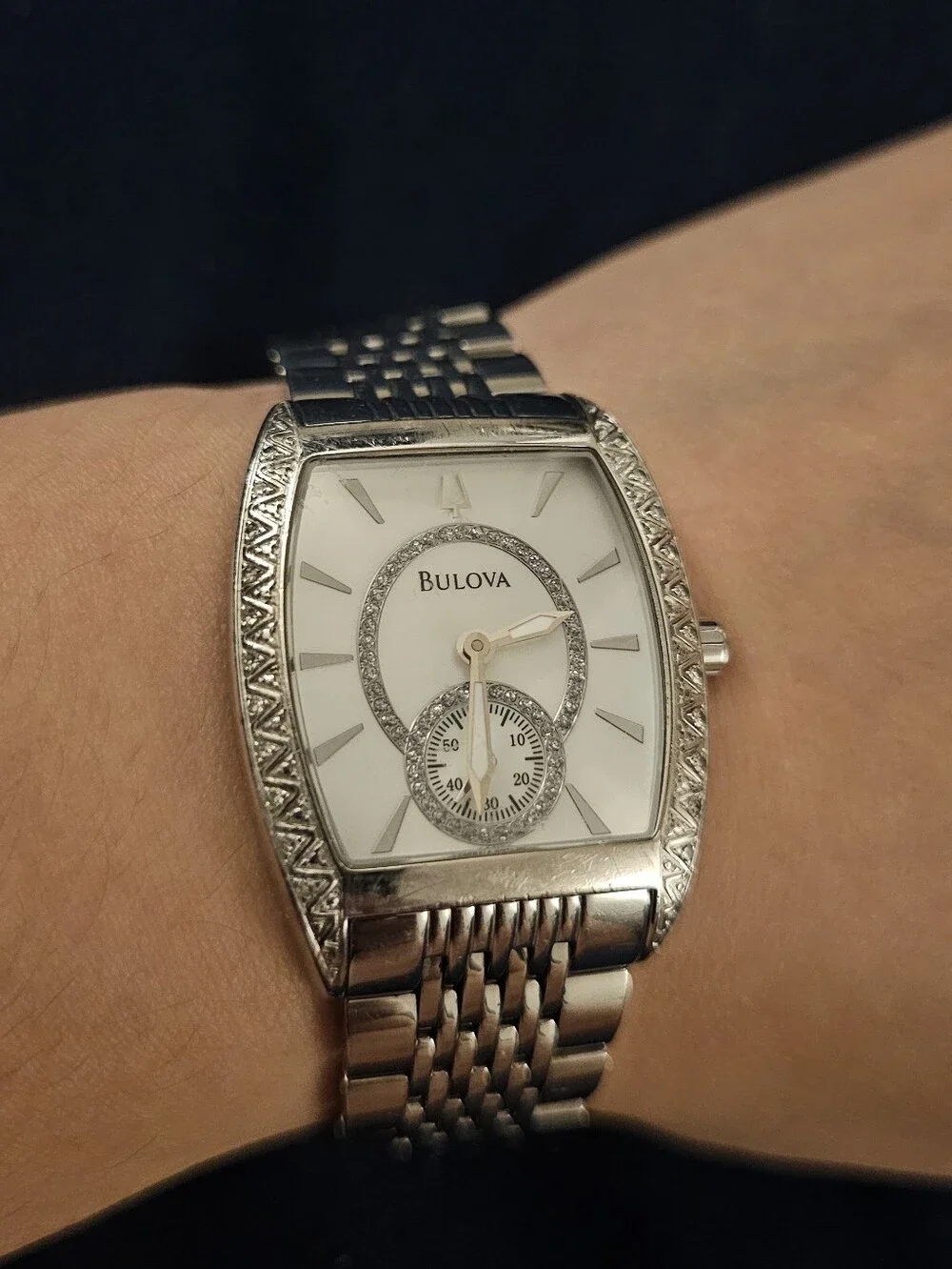 Bulova Women's Silver-Tone Stainless Steel Bracelet Watch - Silver